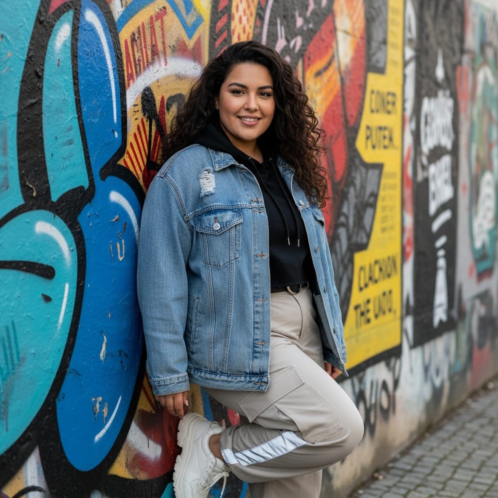 plus_size middle_eastern woman east side gallery graffiti 92648493