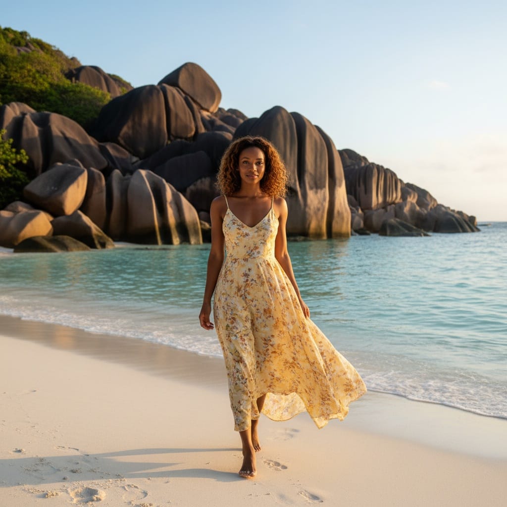 slim black woman anse source dargent granite boulders 41246895